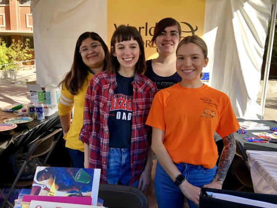 Pictured, left to right: Paola Cruz, Anna Gerwig, Alex Hulslander, Lacey Nehls