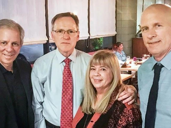 President Robbins, Jerry Short, Professor Kathy Short, and Dean Johnson