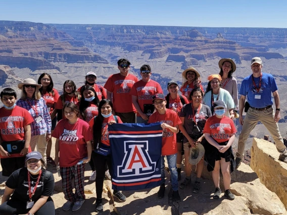 group photo in the grand canyon