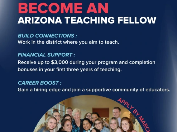 Become an az teaching fellow infographic