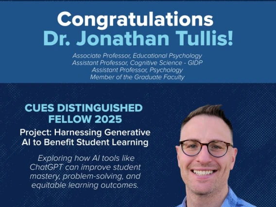 Congratulations Dr. Janathan Tullis CUES Distinguished Fellow for 2025