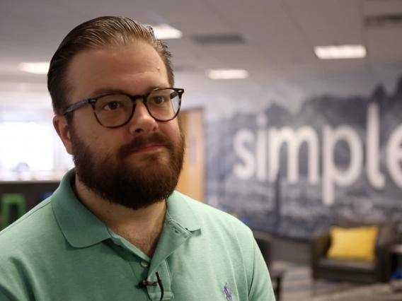 Ben Anderson, a high school calculus teacher, says working for a software and web development company during the summer has given him exposure to industry skills that he can take back to his students.