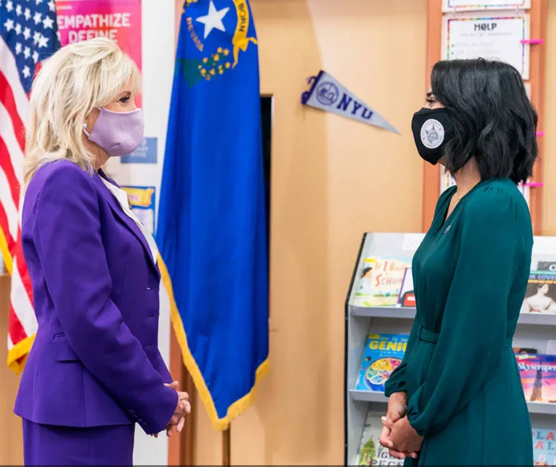 Juliana Urtubey with First Lady Jill Biden