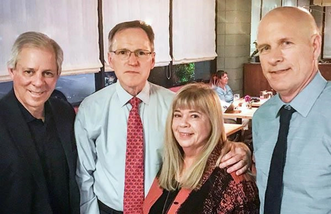 President Robbins, Jerry Short, Professor Kathy Short, and Dean Johnson