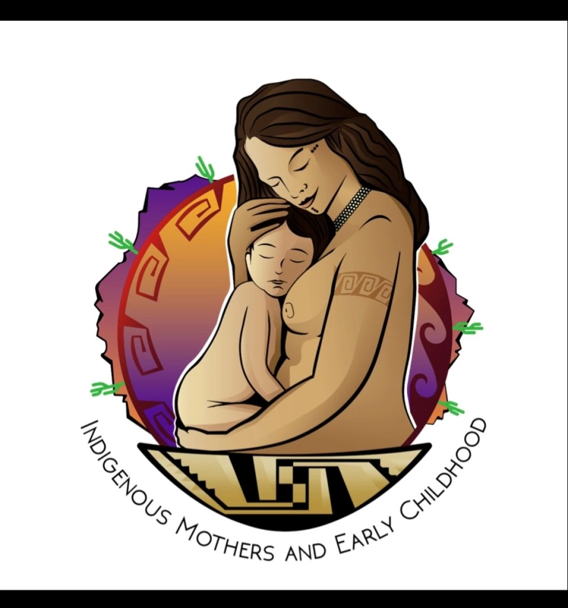 indigenous mother cradling an infant