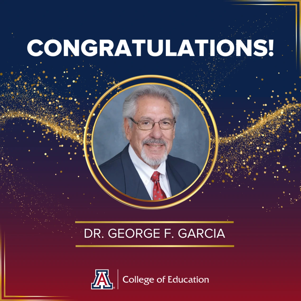 Dr. Garcia Congratulations headshot