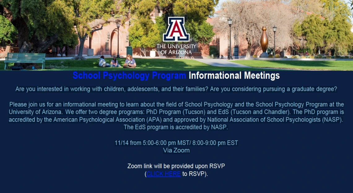 School Psychology Program Informational Meetings