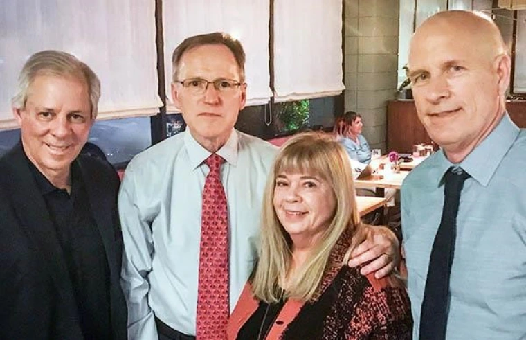 President Robbins, Jerry Short, Professor Kathy Short, and Dean Johnson