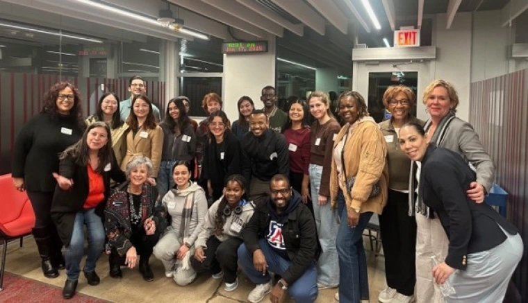 large group photo of international students