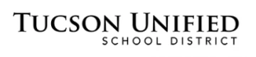 tucson unified school district black and white logo